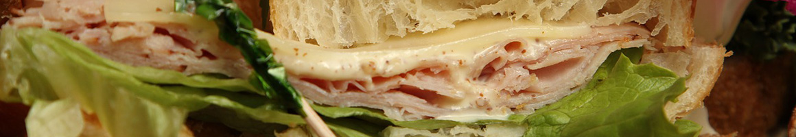 Eating Deli Sandwich at American Deli restaurant in Decatur, GA.